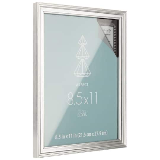 Silver Narrow 8.5" x 11" Frame, Aspect by Studio Décor®
